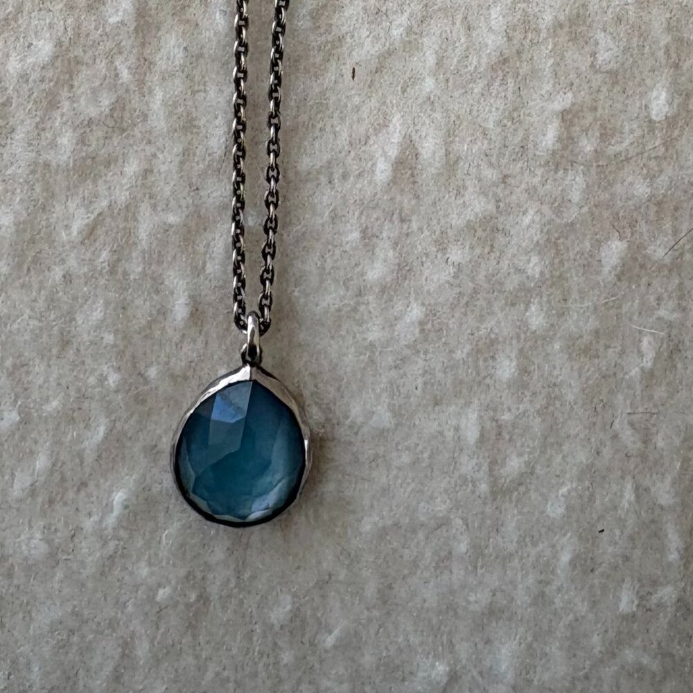 Ippolita Large Pendant Blue Necklace 925